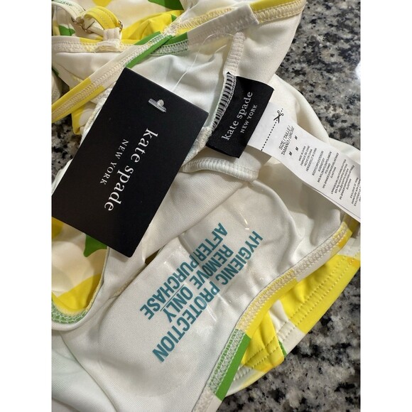 KATE SPADE Lemon toss / sea star One Piece Swimsuit  underwire white NWT Medium - Picture 8 of 9